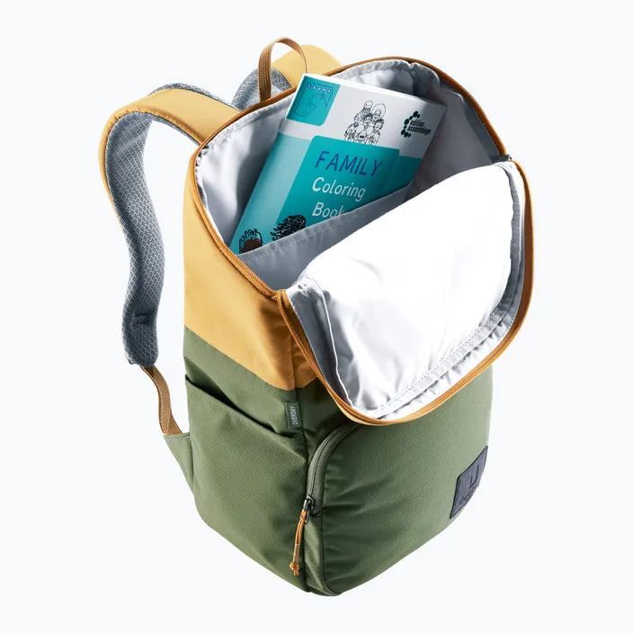Рюкзак Deuter Overday 15 л, Зеленый/Желтый