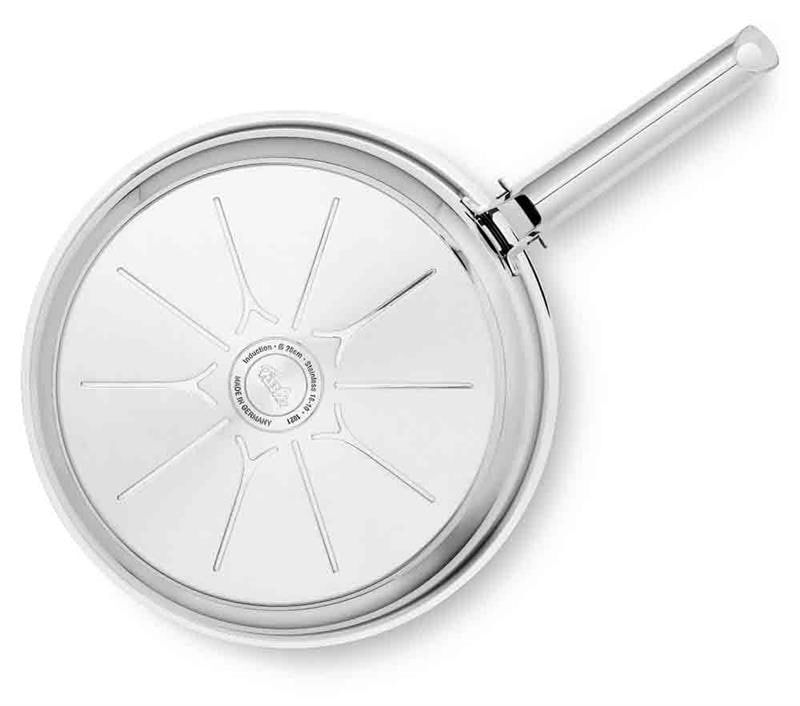 Сковорода универсальная Fissler Steelux pro 28 см серебристый