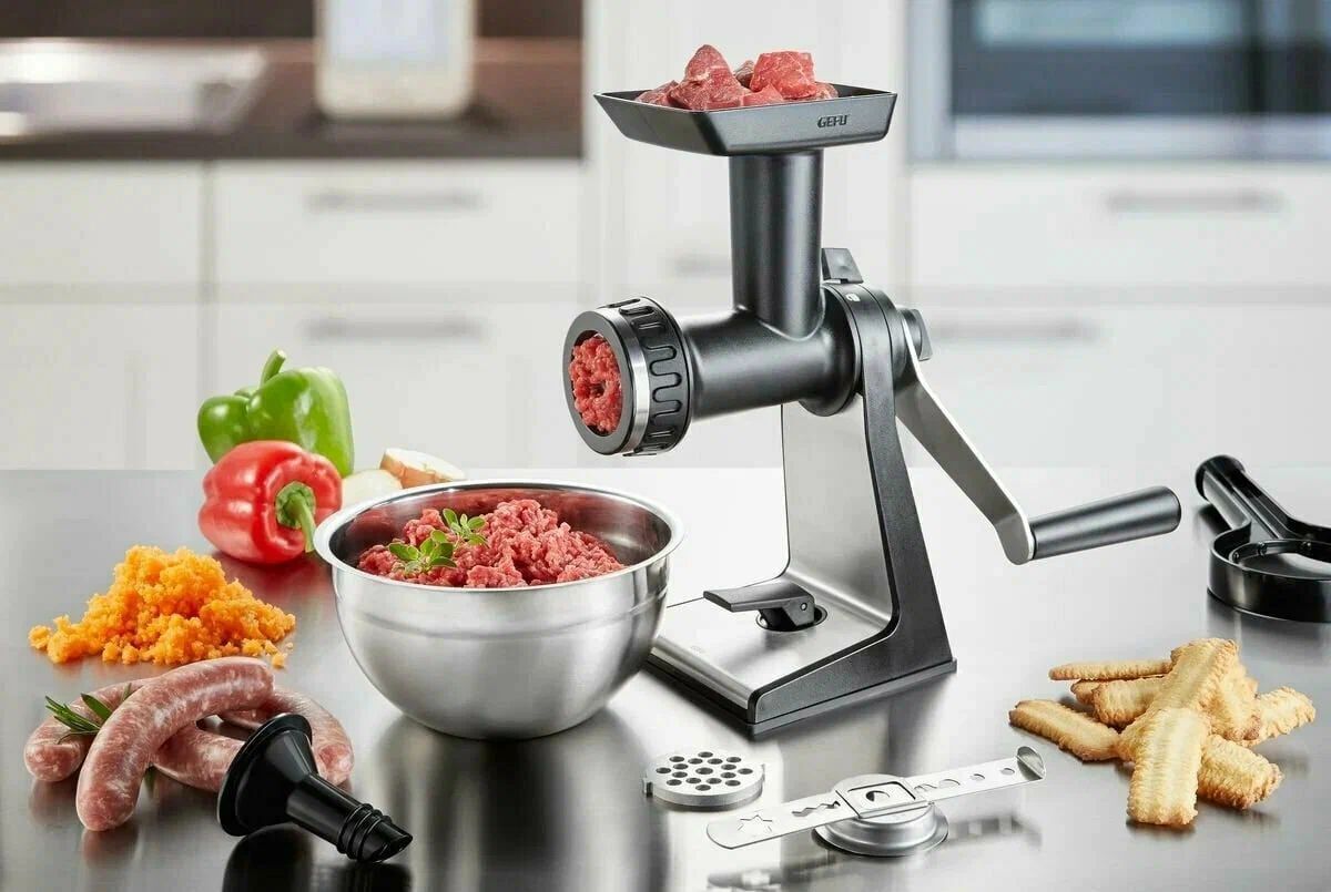 Мясорубка ручная со сменными насадками Transforma 19090 Gefu