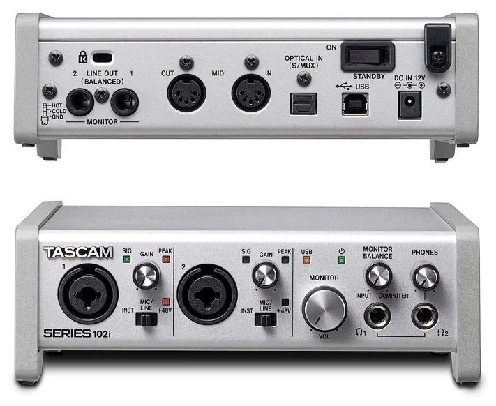 Аудиоинтерфейсы для домашней студии Tascam SERIES 102i