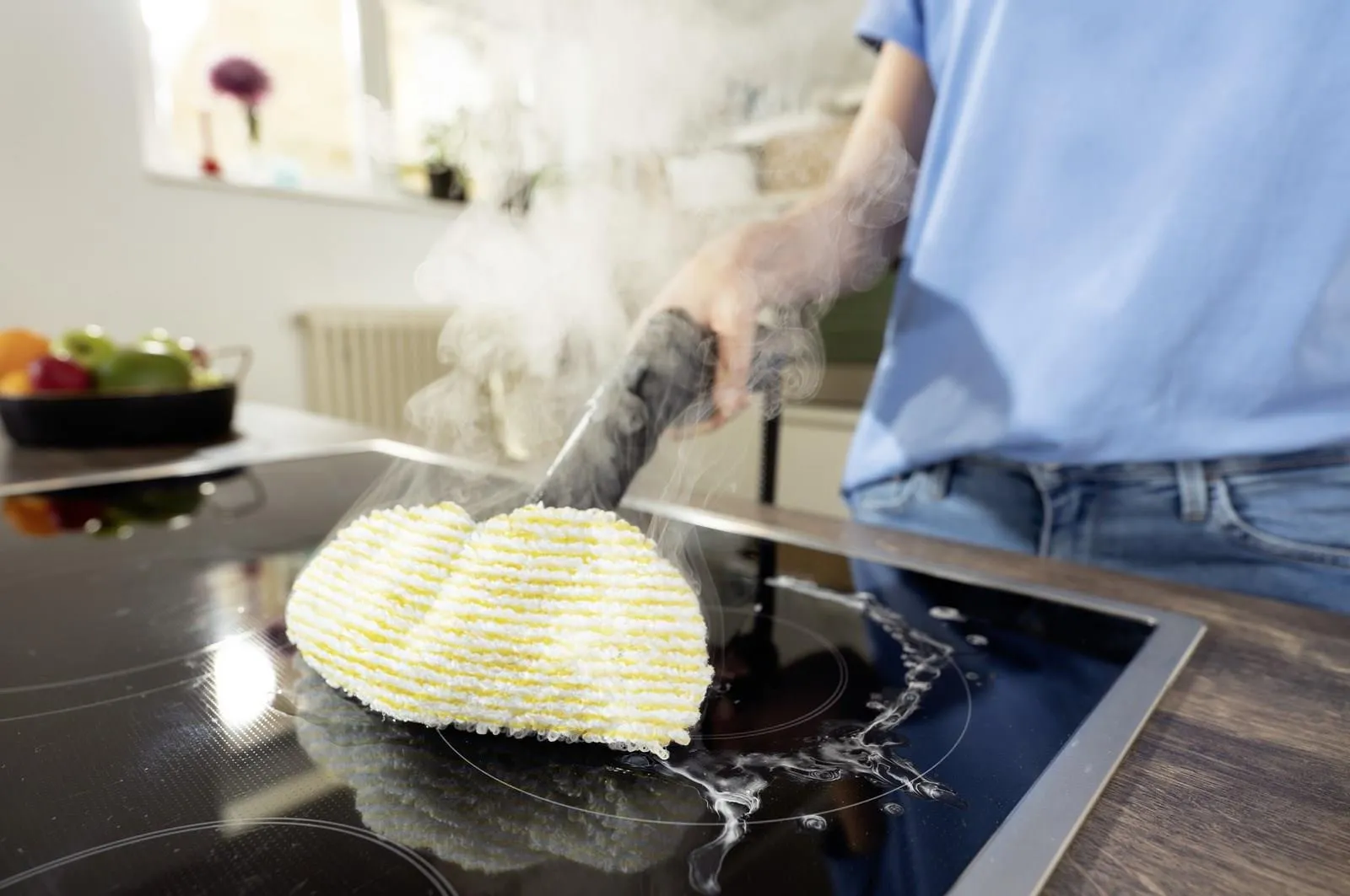 Пароочиститель Karcher SC 3 Deluxe EasyFix комплект для пола насадки щетка