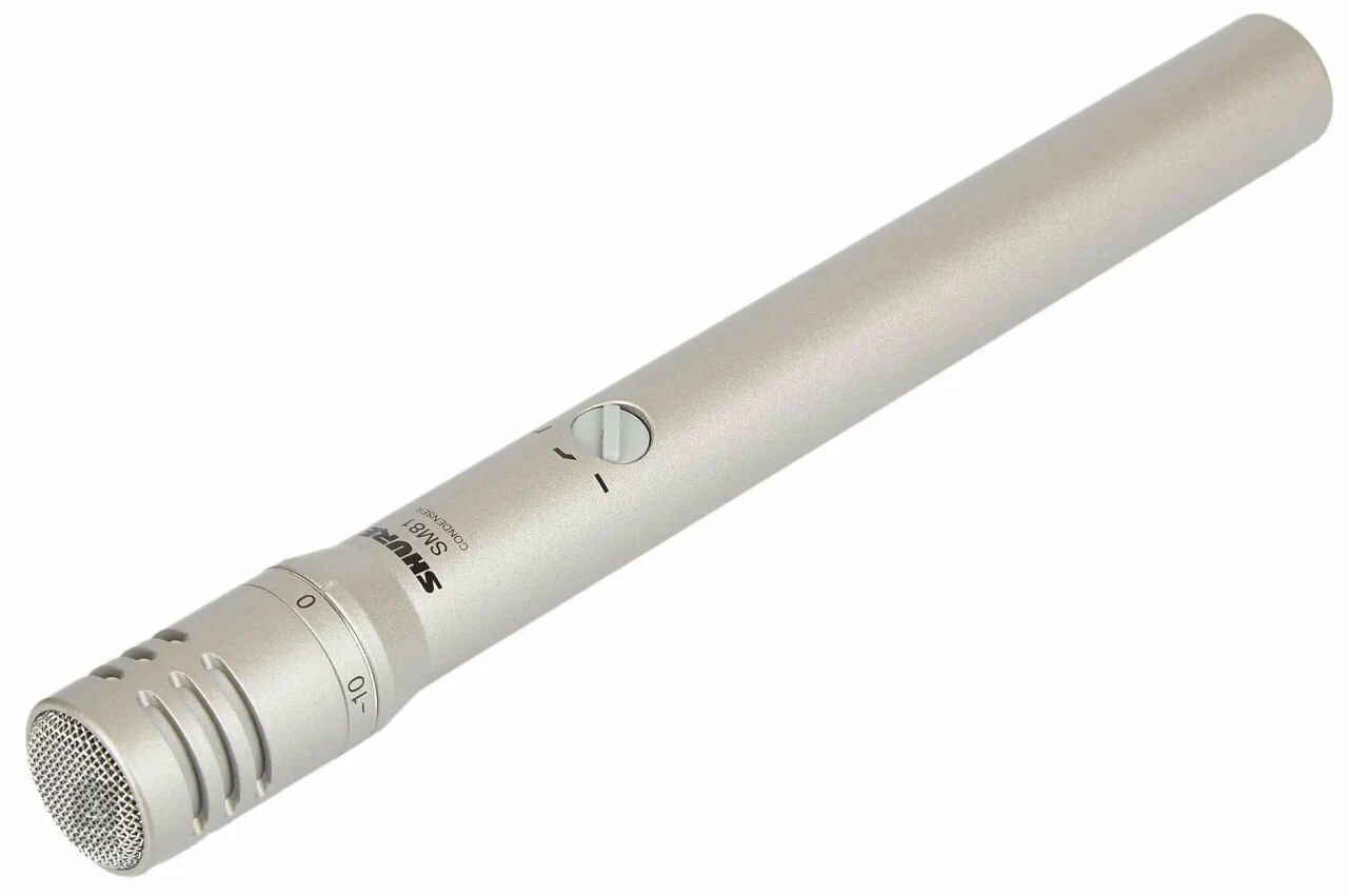 Микрофон проводной Shure SM81-LC, серебристый