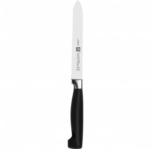 ZWILLING Four Star White 6 эл. - кухонные ножи кованые в блоке с ножницами (350213060)
