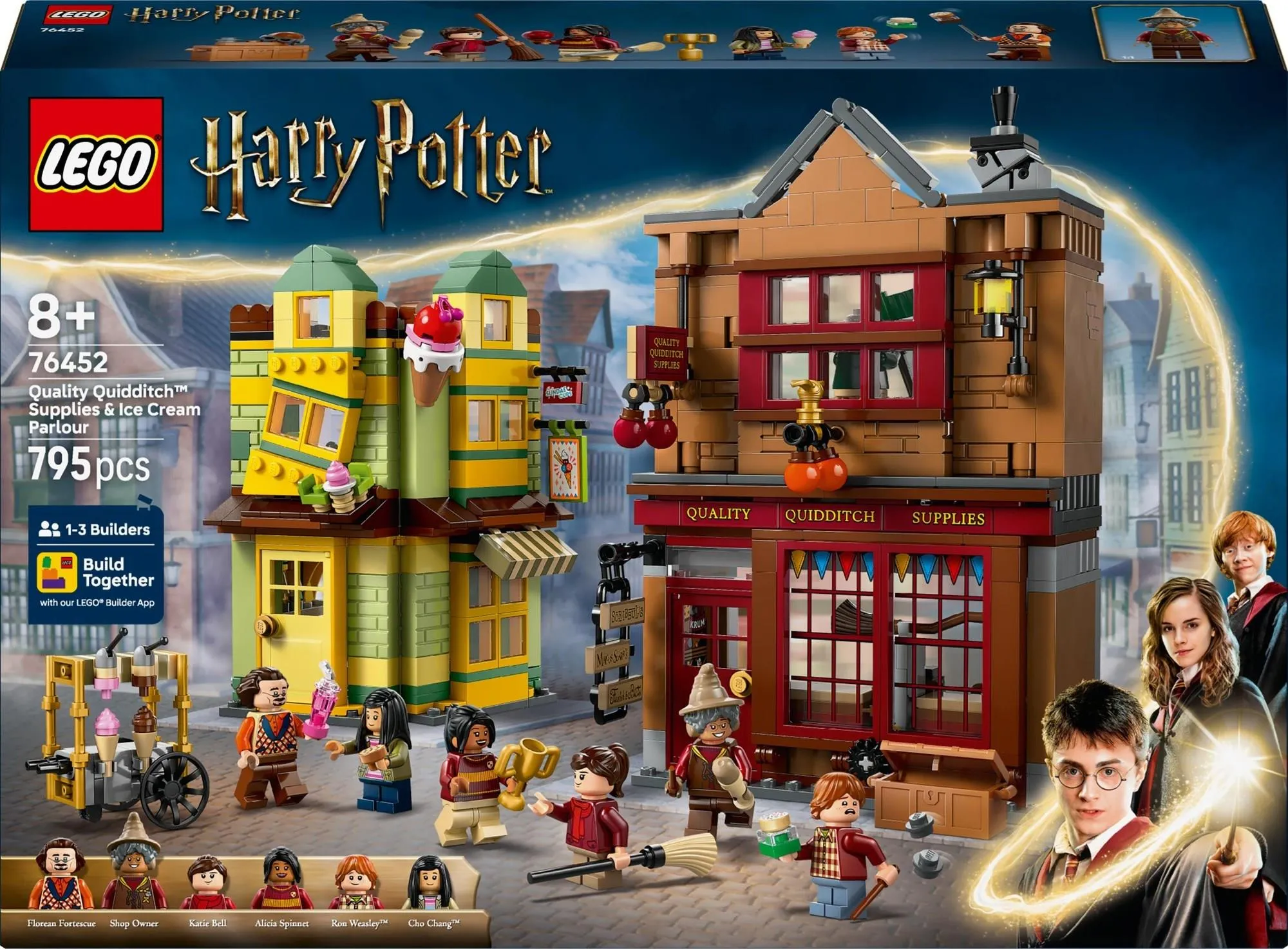 Конструктор LEGO Harry Potter 76452 Магазин принадлежностей для квиддича и кафе-мороженое