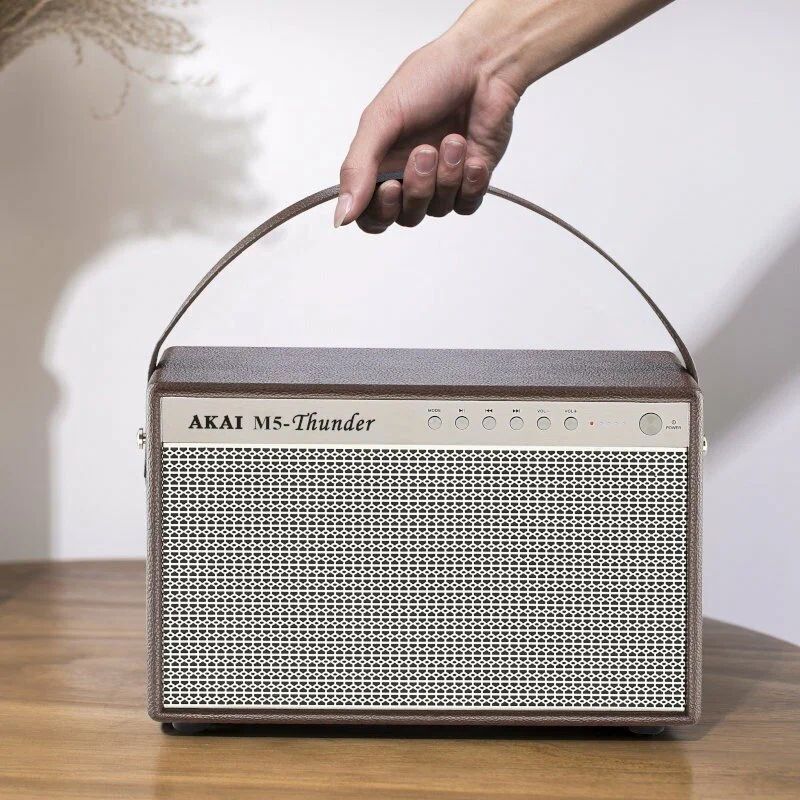 Акустическая система Akai M5 Thunder, коричневый