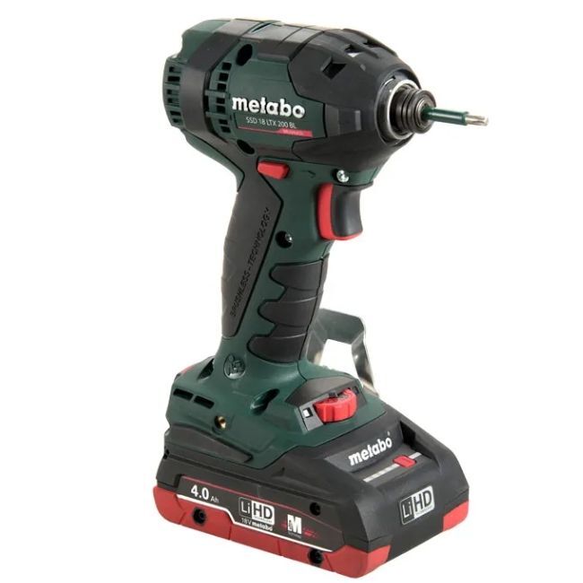 Аккумуляторный ударный гайковерт Metabo SSD 18 LTX 200 BL 602396840 в кейсе metaBOX с 2 аккумуляторами Li-Power 18 V/2.0 Ah и ЗУ