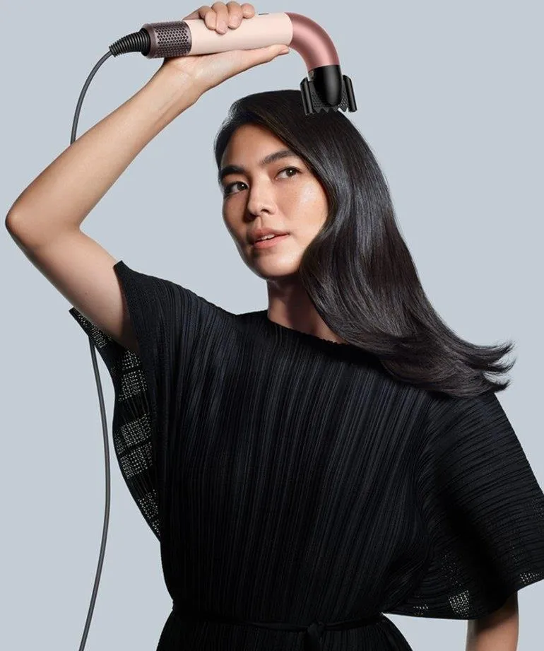 Фен Dyson Supersonic Straight+Wavy Пастельно-Розовый