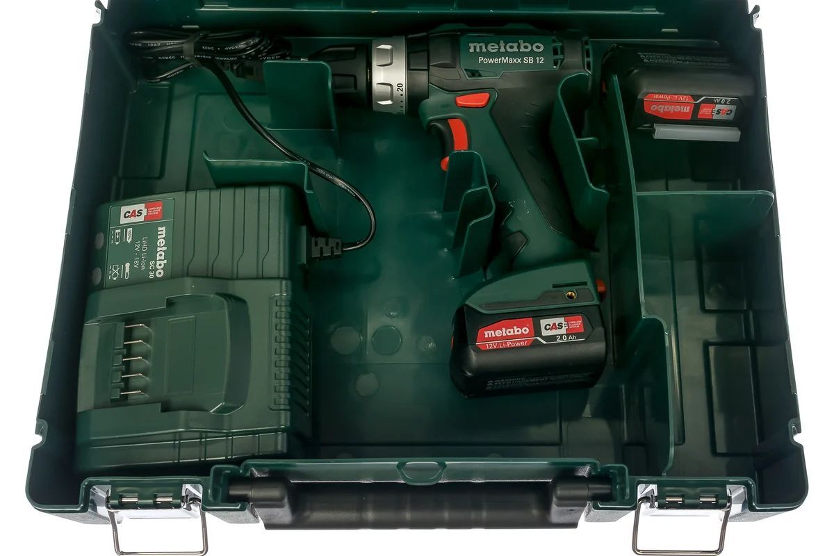 Аккумуляторная ударная дрель-шуруповерт Metabo PowerMaxx SB 12 601076500