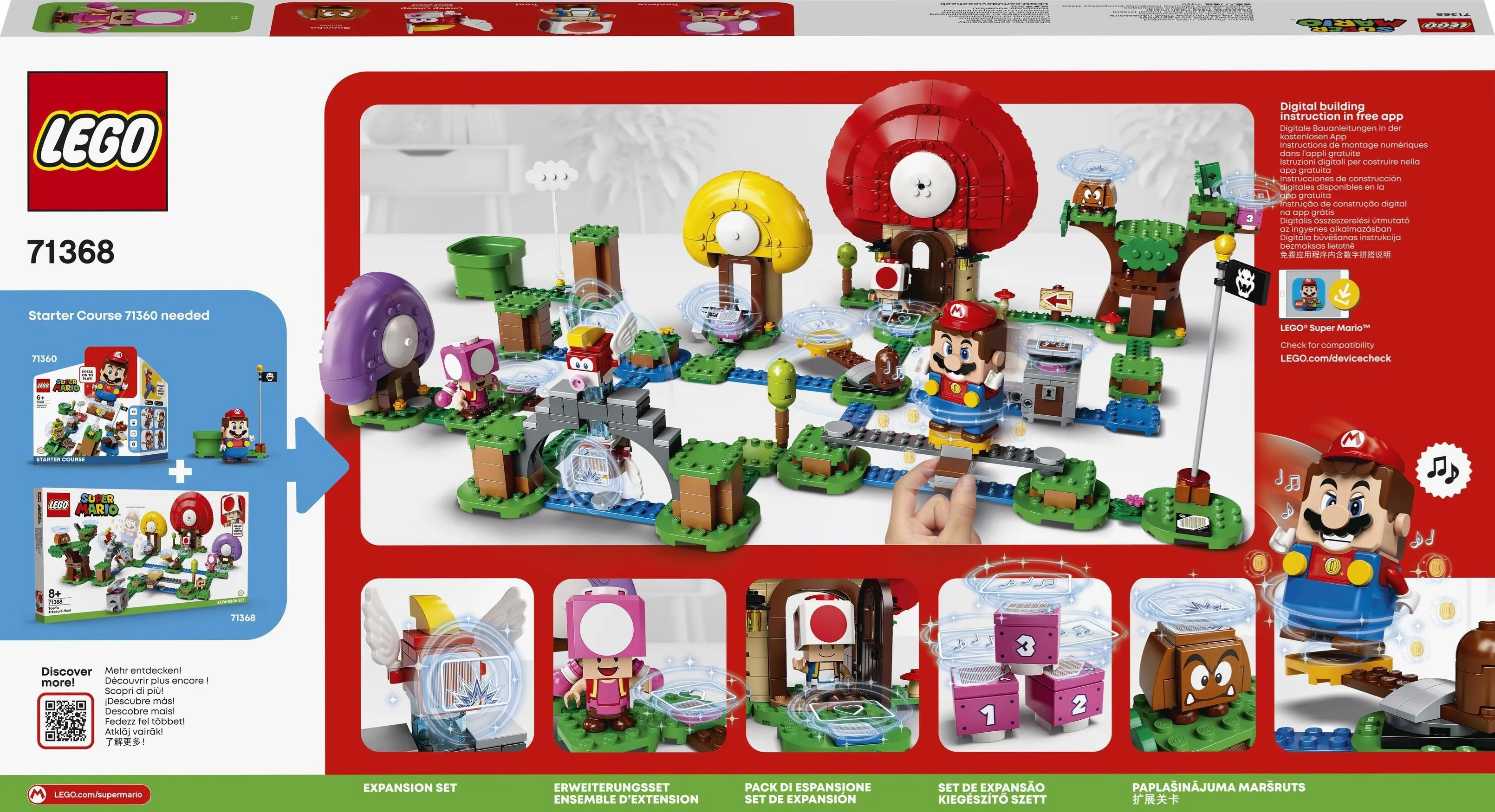 LEGO Super Mario 71368 Тoad ищет сокровища — набор расширения