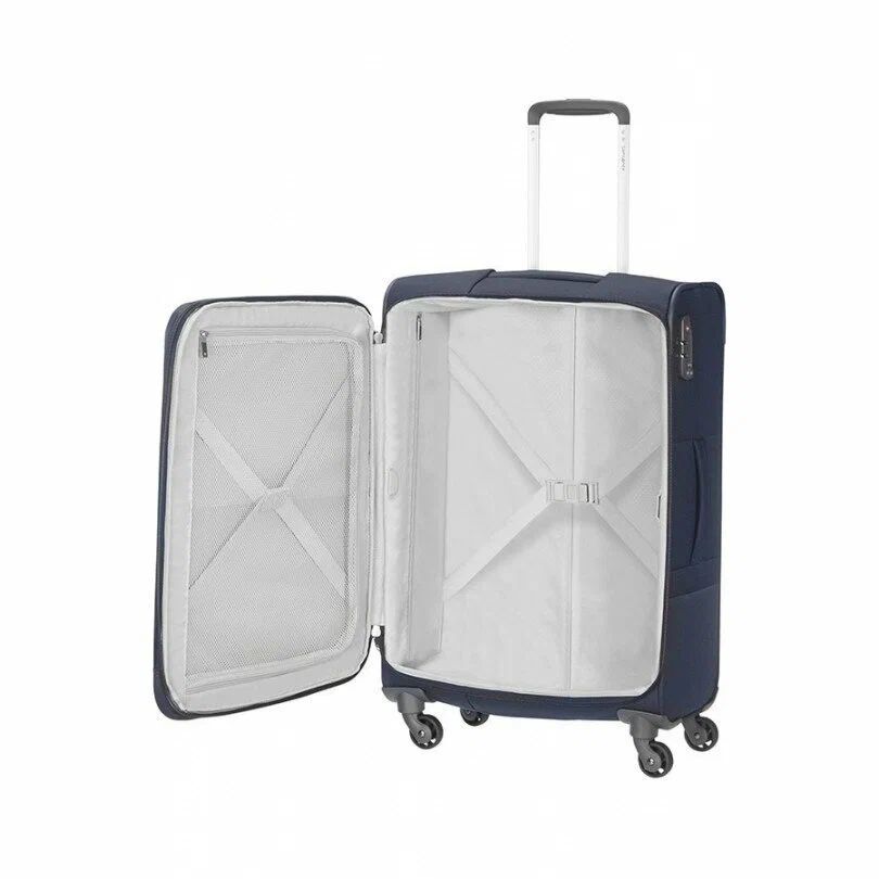 Чемодан Samsonite, 112.5 л, размер L, синий