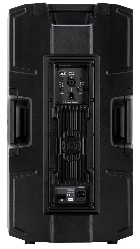 RCF ART 915-A активная акустическая система, 15" + ВЧ (1.75" зв. кат.), 45 - 20 000 Гц, номинальная мощность 1050 Вт RMS, 131 дБ, 100° x 60° (ГxВ), цвет чёрный
