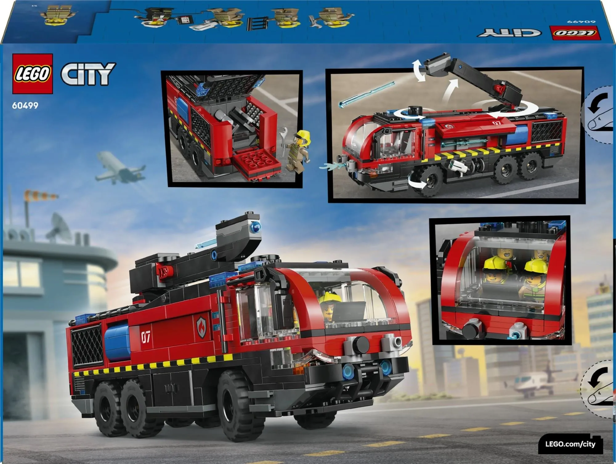 Конструктор LEGO City 60499 Пожарная машина аэропорта
