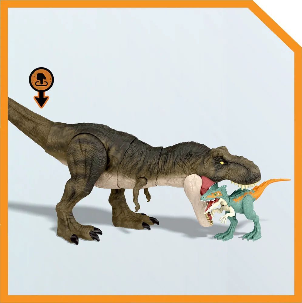 Динозавр Tyrannosaurus Rex Jurassic World со звуком Тиранозавр Рекс 53 см Mattel HDY55