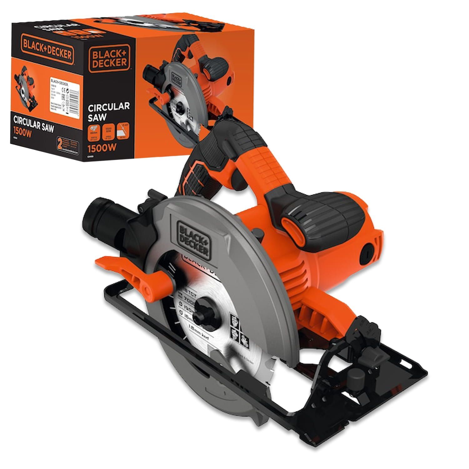 Циркулярная пила Black & Decker CS1550-QS 1500 Вт 190мм