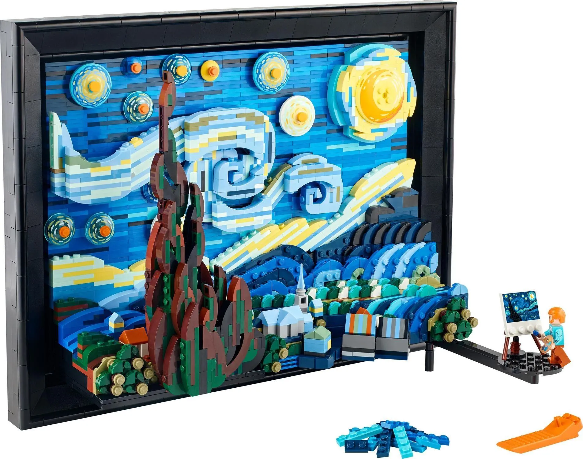 Конструктор LEGO Ideas 21333 «Звёздная ночь» Винсента ван Гога
