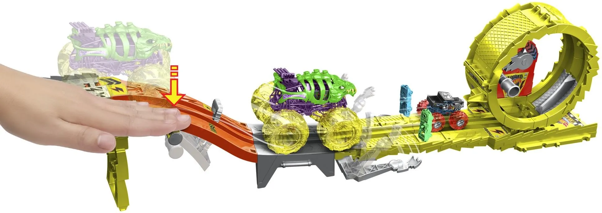 Hot Wheels Power Smashers «Ультрагонка — испытание», игровой набор (HXT05)