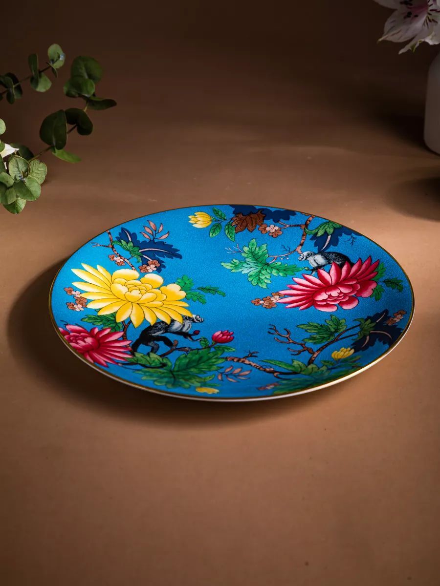 Тарелка Wedgwood Wonderlust диаметр 20 см, Sapphire Garden