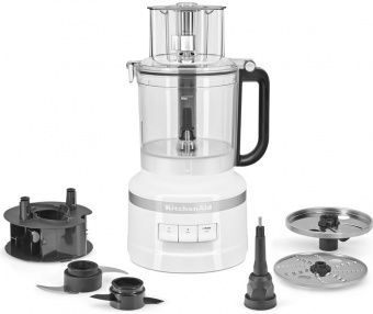 Кухонный комбайн KitchenAid 5KFP1318EWH, 3.1 л, 400 Вт, 3 скорости, белый