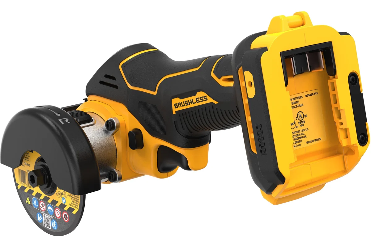 Аккумуляторная отрезная машина DeWalt DCS438E2T, с 2 АКБ PowerStack, ЗУ и кейсом TSTAK