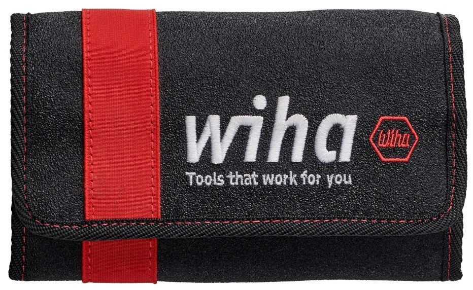 Отвёртка со сменными битами Wiha 43467, 13 предм., красный/желтый