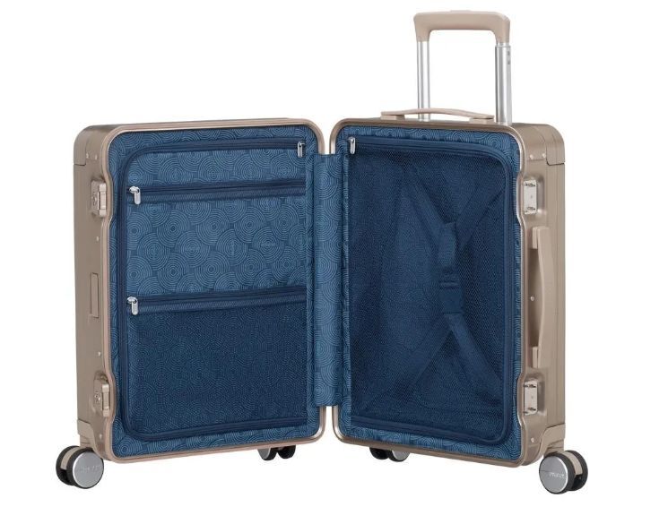 American Tourister Soundbox Alu Чемодан 55 см, бронзовый