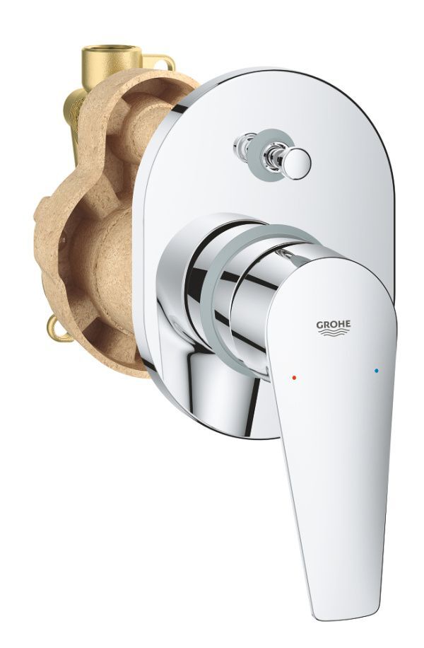 Смеситель скрытого монтажа с 2 выходами для воды Grohe Bauedge хром 29039000