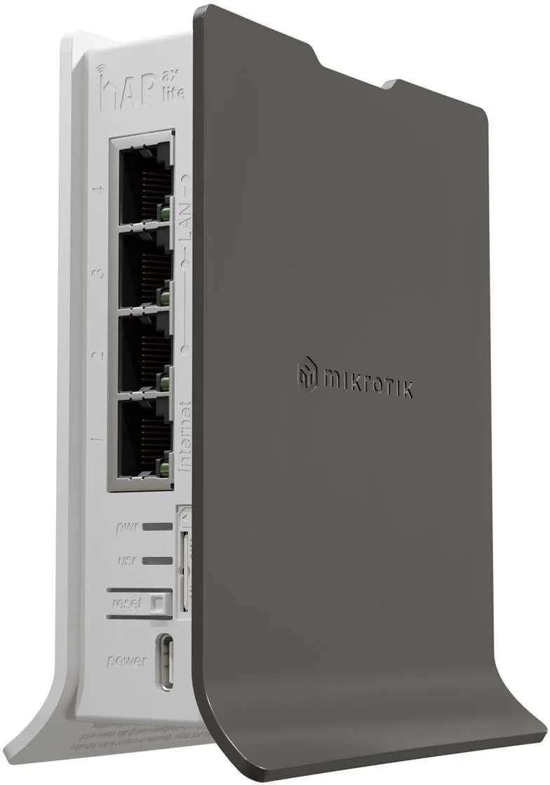 LTE-маршрутизатор MikroTik hAP ax lite LTE6 L41G-2axD&FG621-EA, Wi-Fi 6 2,4 ГГц, LTE Cat6