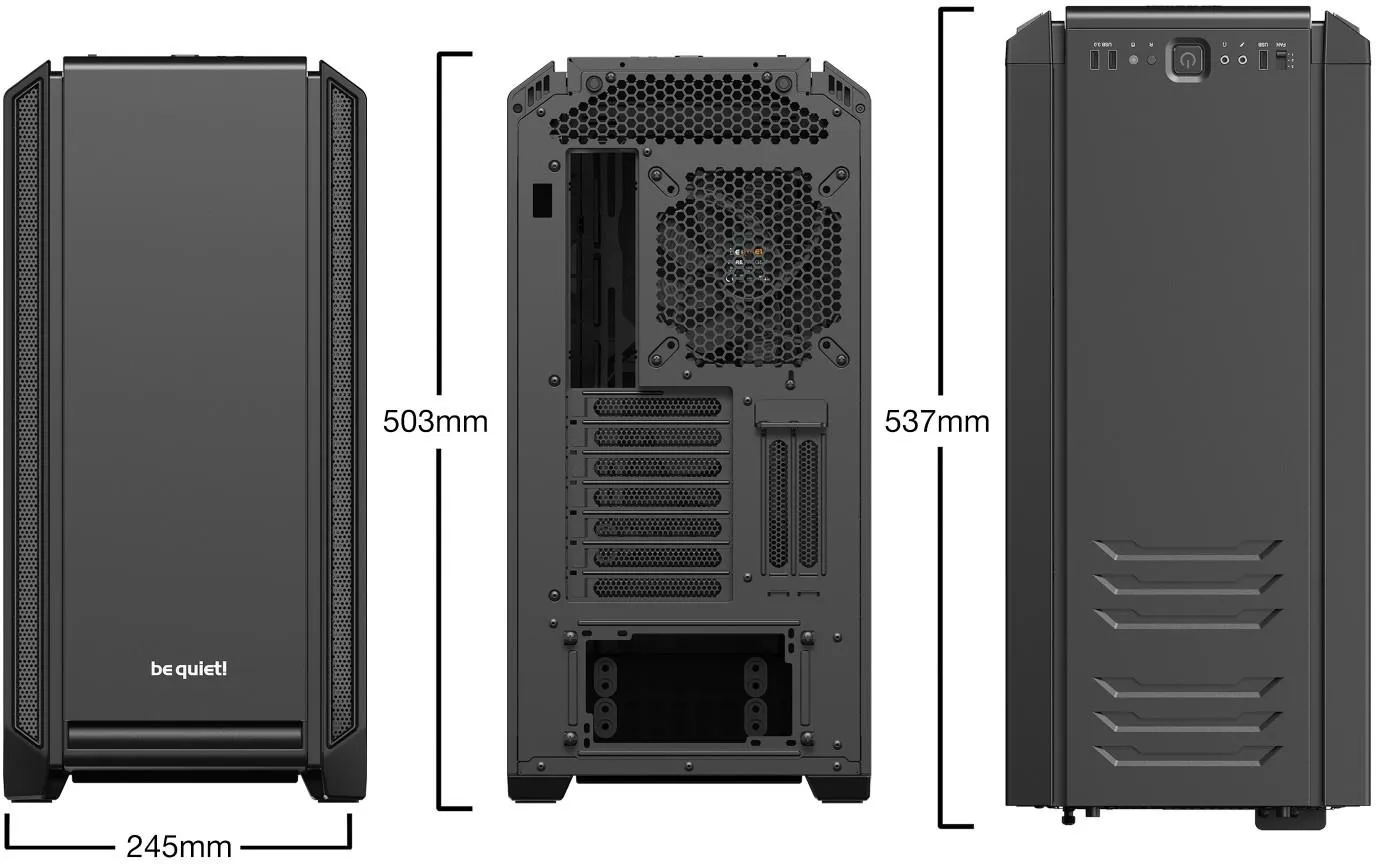 Компьютерный корпус be quiet! Silent Base 601 Black Mid Tower