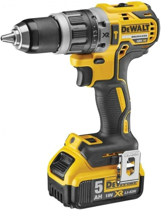 Аккумуляторная ударная дрель-шуруповерт DeWalt DCD796P1, с 1 АКБ и ЗУ
