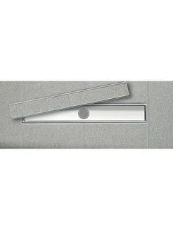 Дренажная решетка TECE plate II глянцевая сталь (601572)