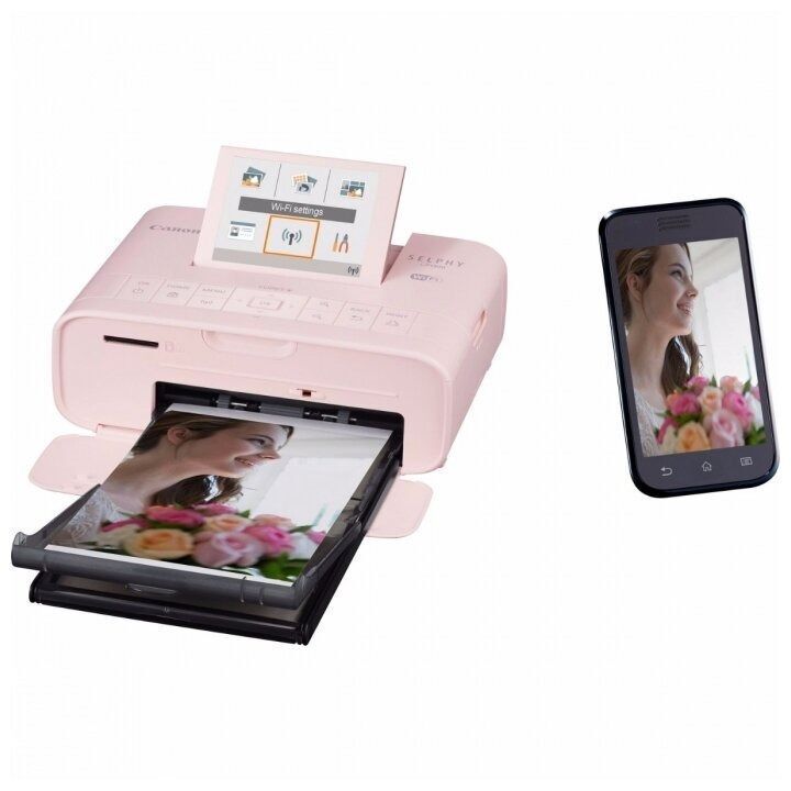 Принтер сублимационный Canon Selphy CP1300, цветн., A6, розовый