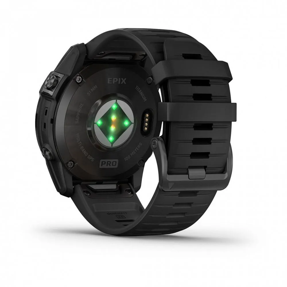 Часы Garmin Epix 2 Pro 51mm Sapphire Carbon Grey Black Band (010-02804-01)