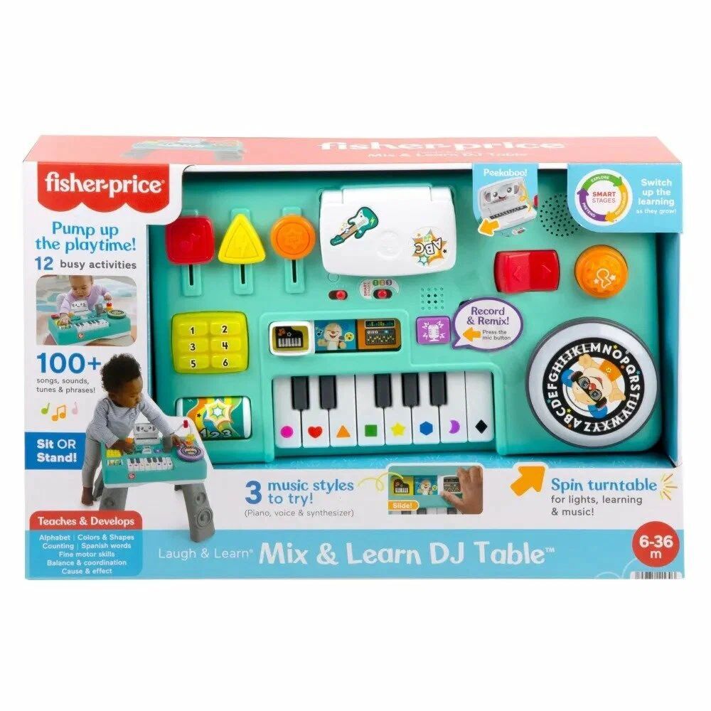 Музыкальный детский стол Fisher-Price Mix & Learn DJ Table