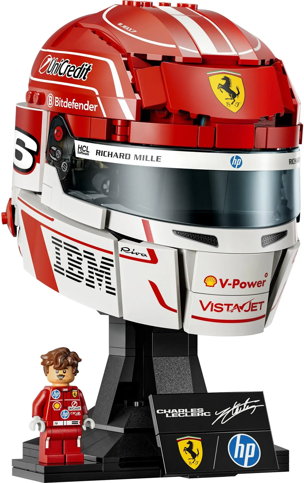 Конструктор LEGO Editions Formula 1 43014 Шлем Шарля Леклера Scuderia Ferrari HP