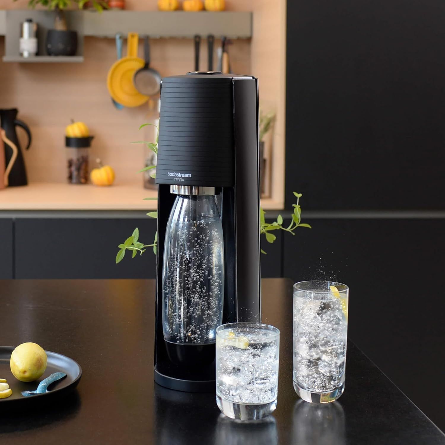 Сифон Sodastream Terra черный + 3 бутылочки