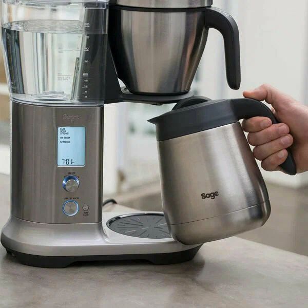 Кофеварка гейзерная электрическая Sage SDC 400 BSS, серебристый