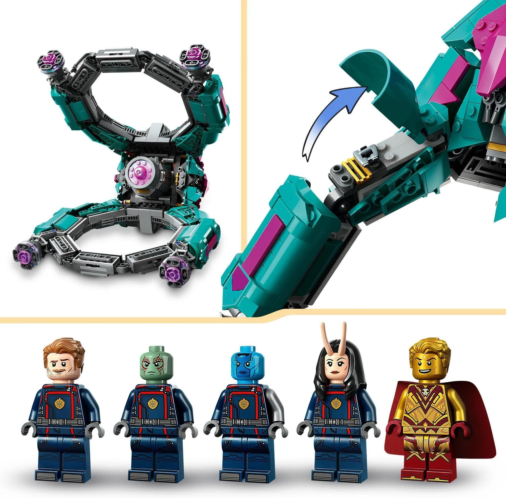 Конструктор LEGO Marvel 76255 Новый корабль Стражей