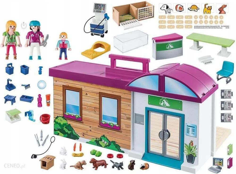 Playmobil портативная клиника для домашних животных (70146)