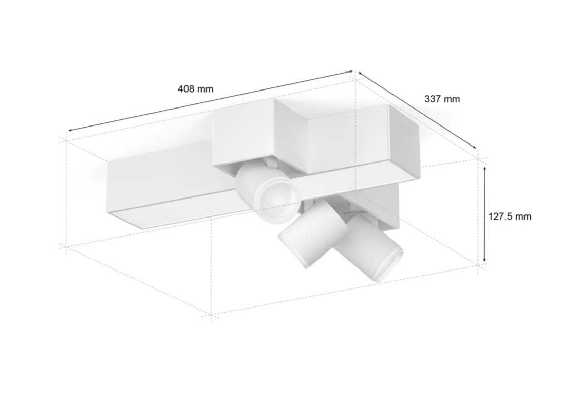 Светильник PHILIPS HUE White And Color Ambiance Centris 3 Cross 929003809101