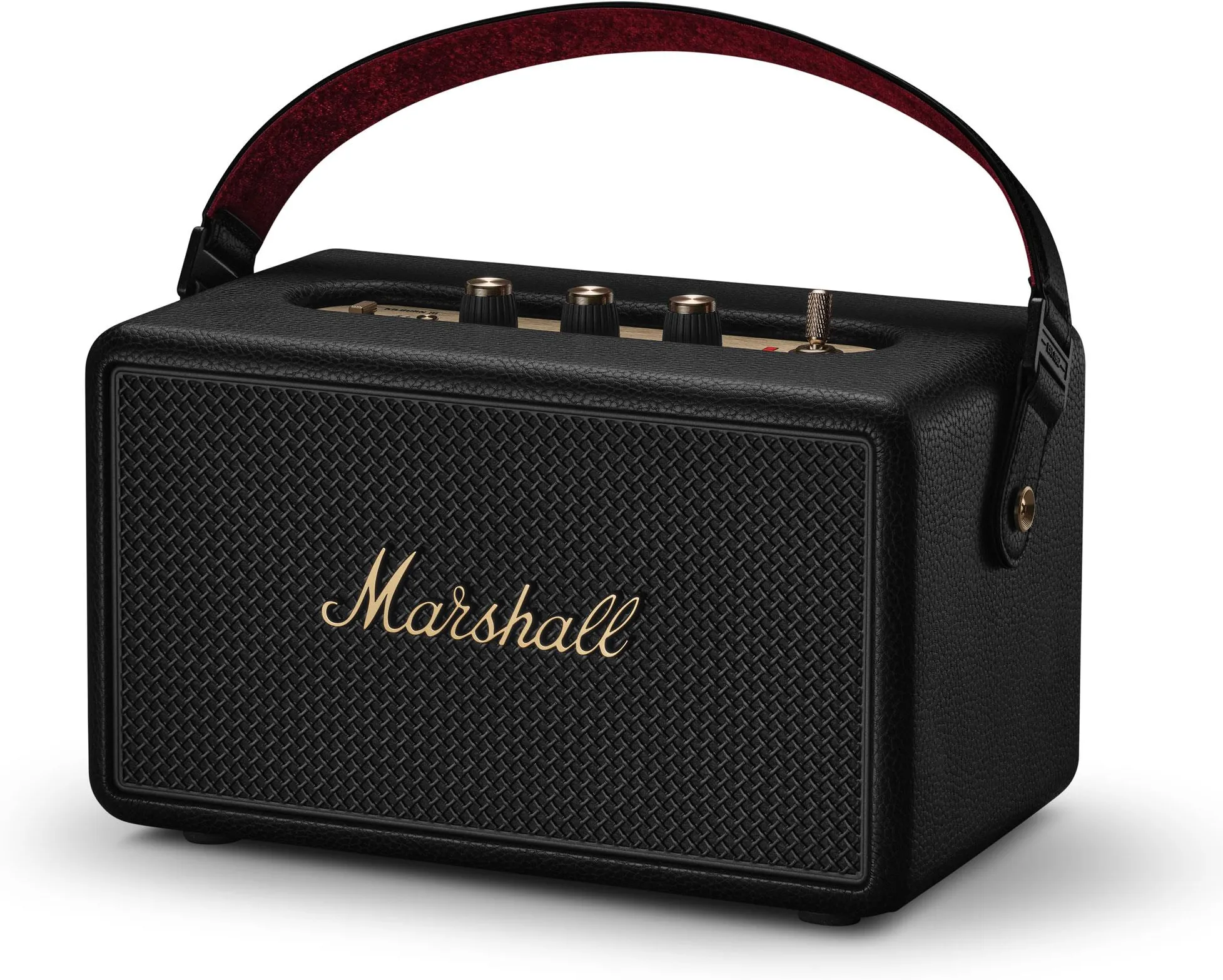 Портативная Bluetooth-колонка Marshall Kilburn III, чёрная с латунной отделкой