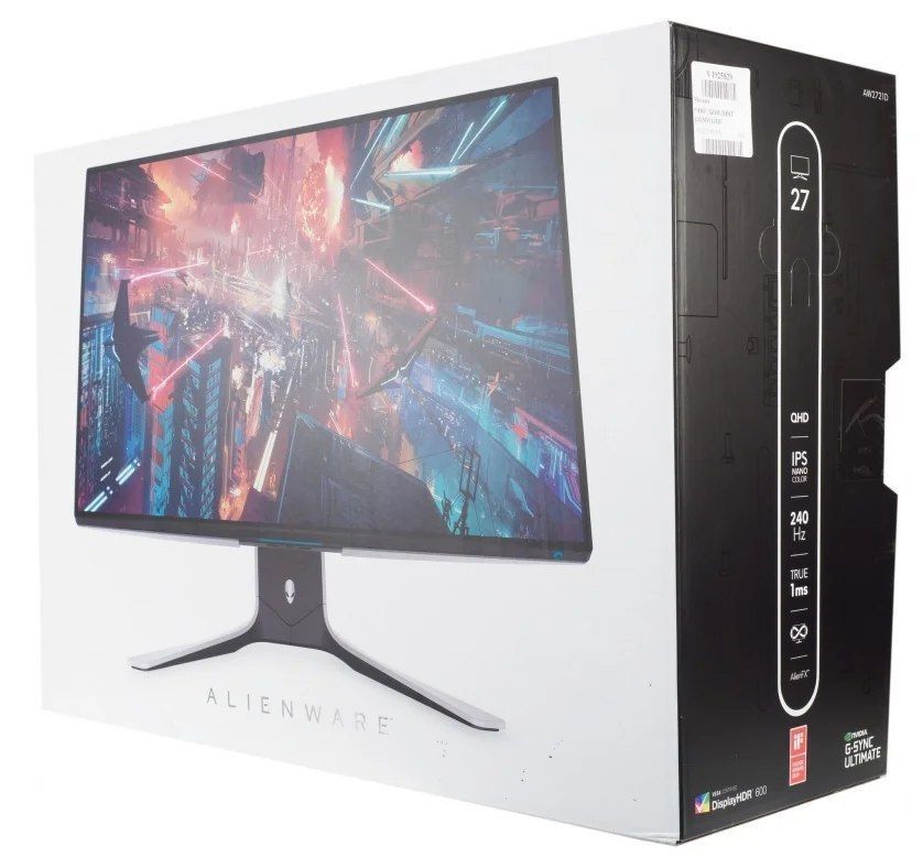 27" Монитор Alienware AW2721D, 2560x1440, 240 Гц, IPS, белый/черный