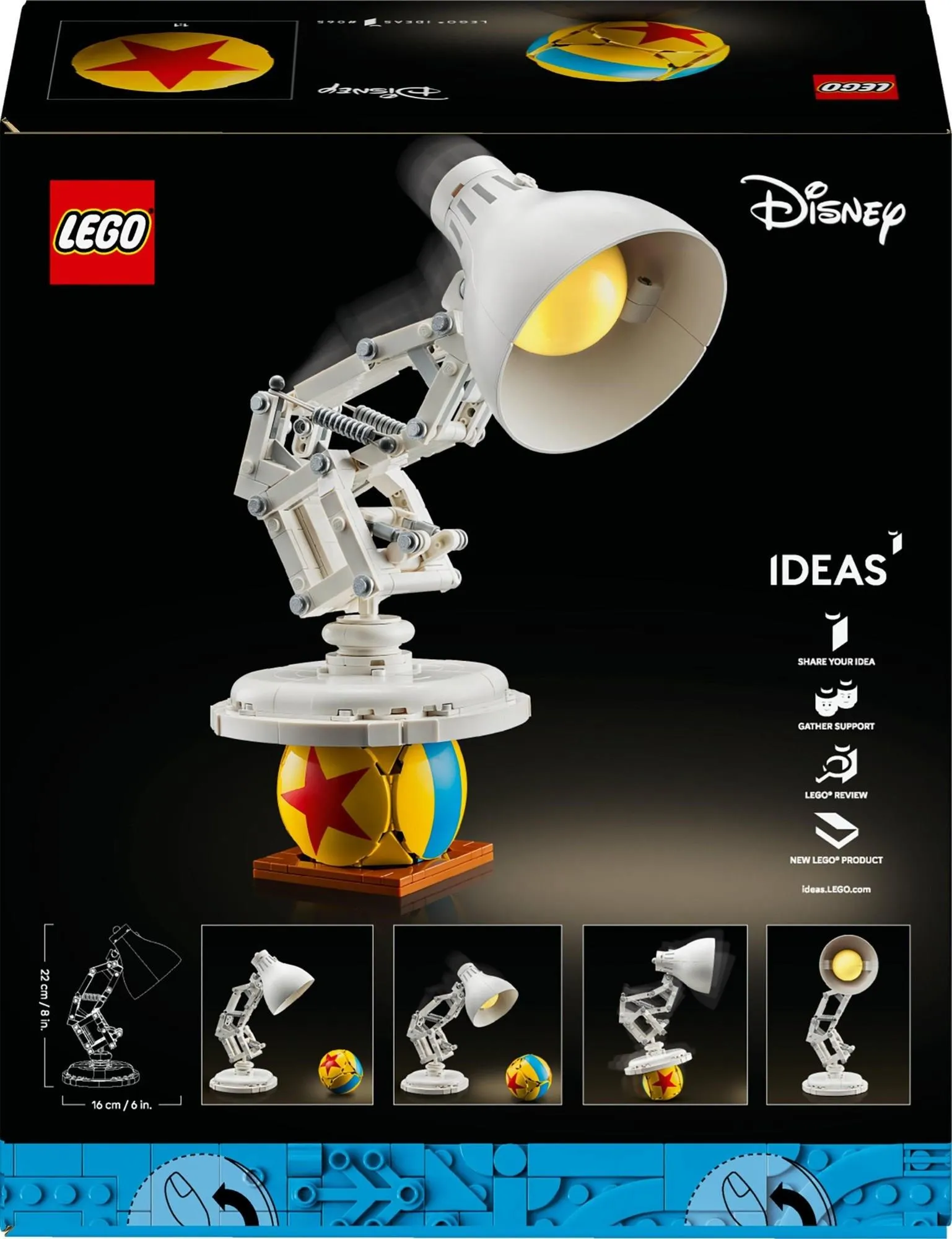 Конструктор LEGO Ideas 21357 Люксо-младший (Disney Pixar)