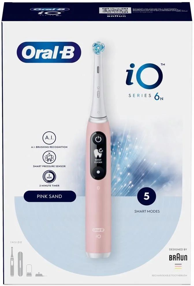Электрическая зубная щетка Oral-B iO series 6N розовая