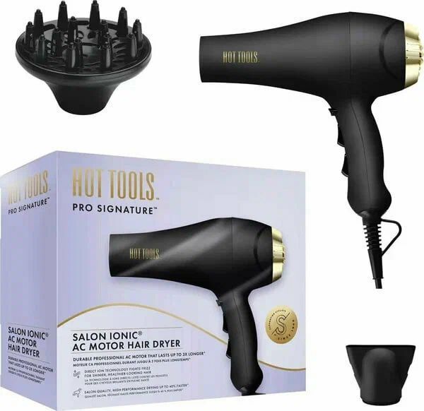 Фен для волос Hot Tools Hot Tools Signature Series AC ionic Hrdr5581 фен для волос с диффузором и конусом