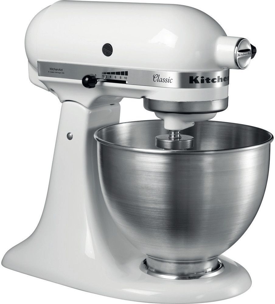 Планетарный миксер KitchenAid Classic 5K45SSEWH белый