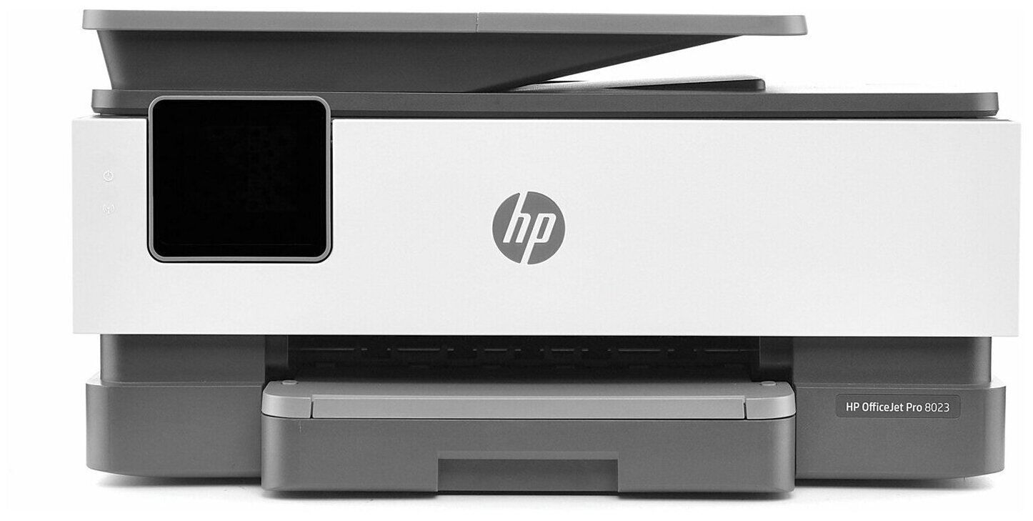 МФУ струйное HP OfficeJet Pro 8023, цветн., A4, черный/белый