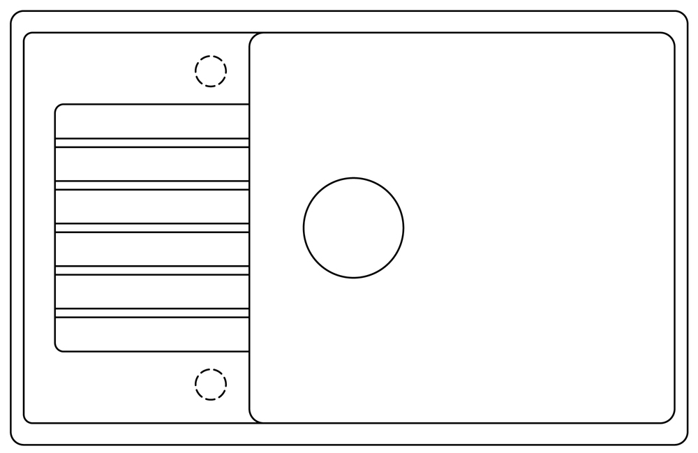 Врезная кухонная мойка 78 см, Blanco Zia XL 6 S Compact, белый