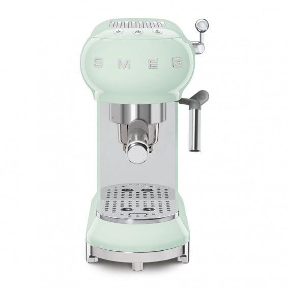 Кофеварка рожковая Smeg ECF01, пастельный зеленый