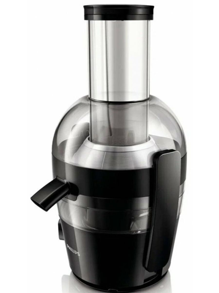 Центробежная соковыжималка Philips HR1855/70 Viva Collection, чернильно-черный