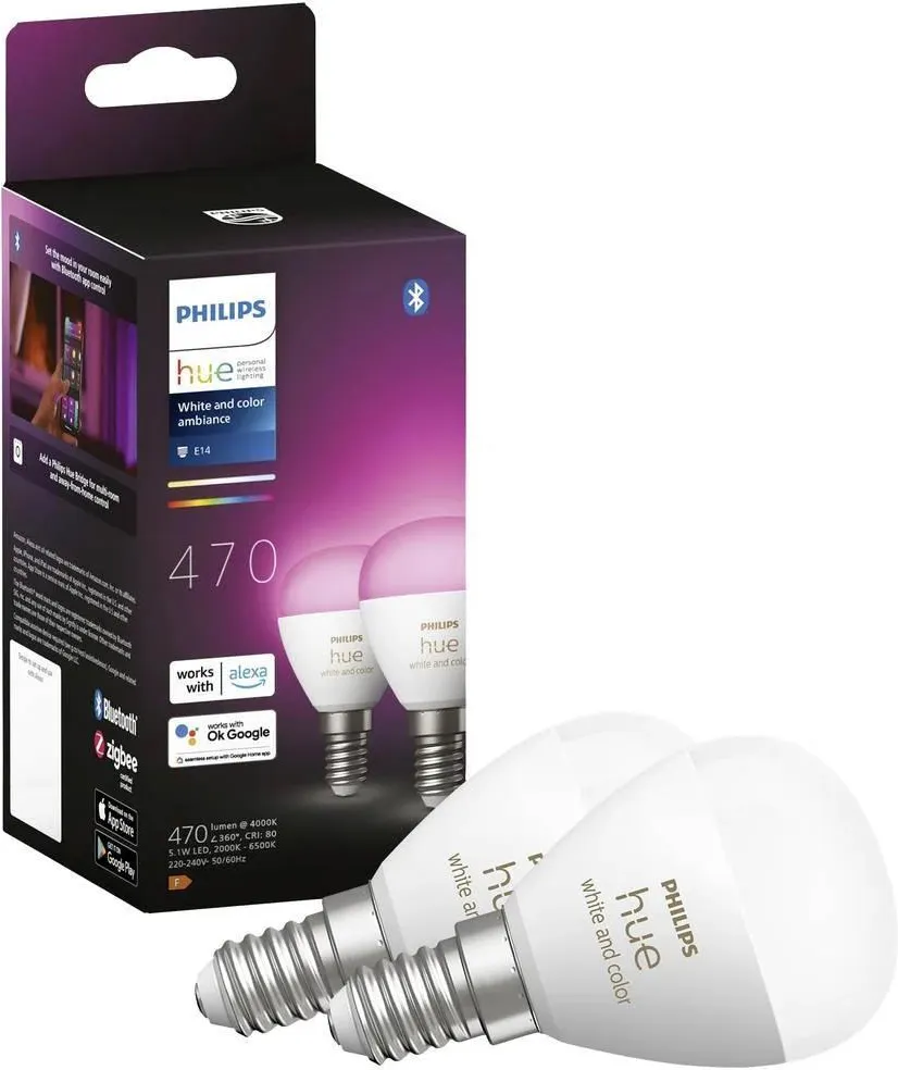 Лампочка PHILIPS HUE White and Color ambiance E14 929003573602